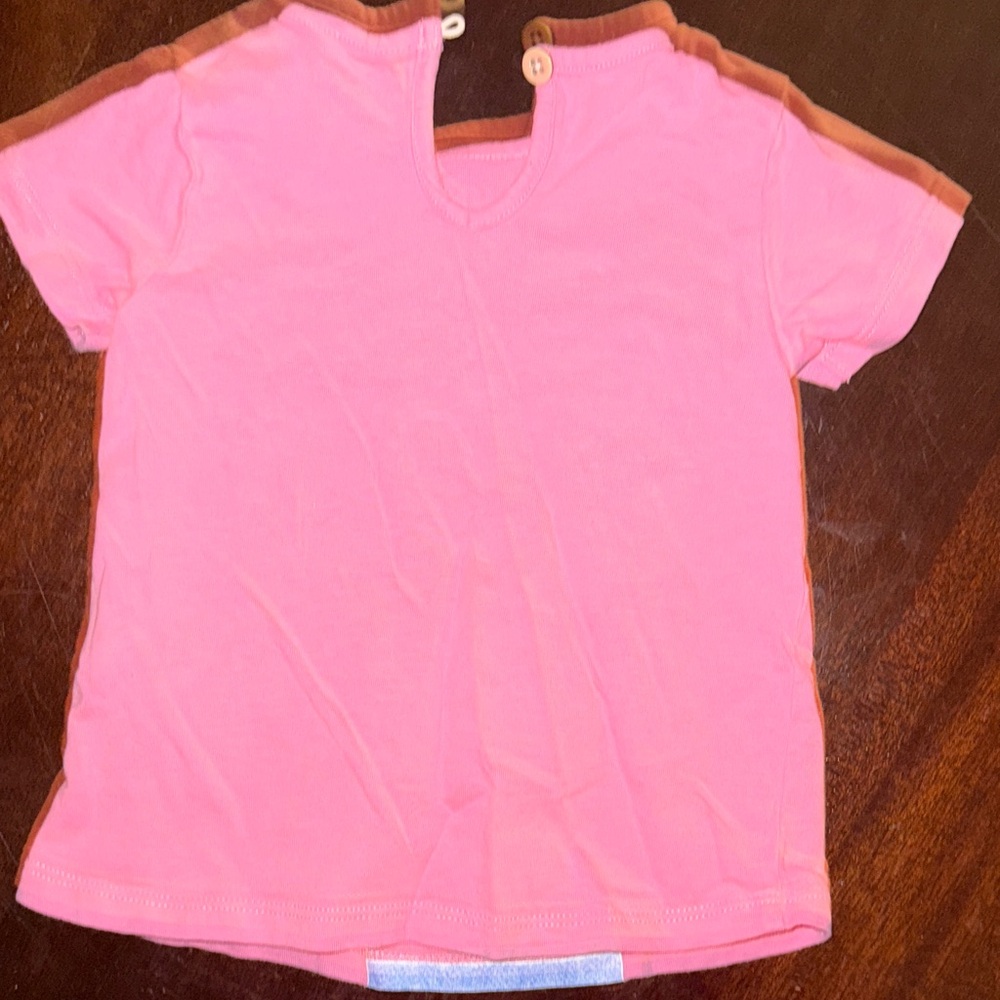 Joules Pink Shirt with Cat and Ice Cream Design - Picture 5 of 6